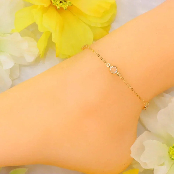 Minimalist Anklet, Sleek & Modern Design, Women’s Fashion, YC110312-A - Picture 5 of 10